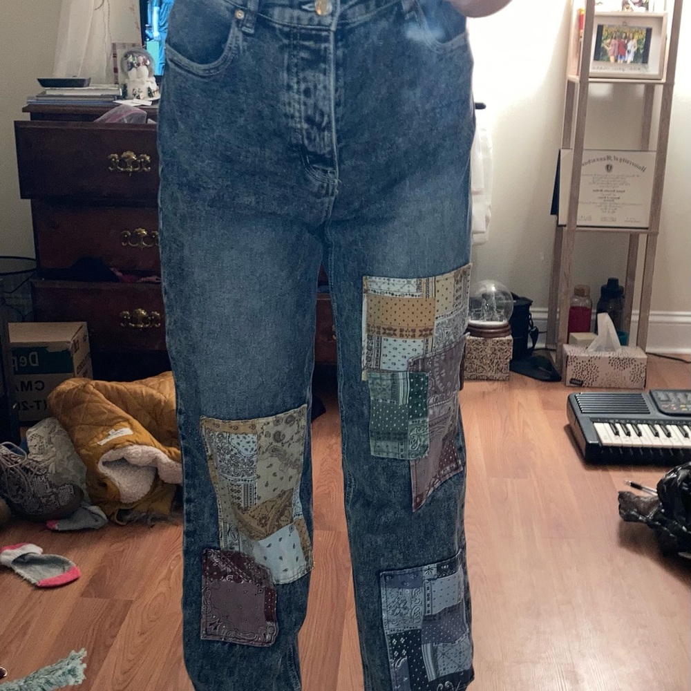 Patchwork dad jeans from Kohl’s